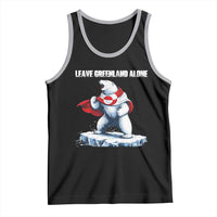 Heroic Polar Bear Leave Greenland Alone Tank Top Patriotic Island Sovereignty Protest