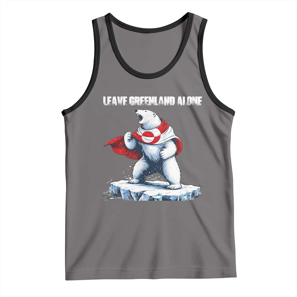 Heroic Polar Bear Leave Greenland Alone Tank Top Patriotic Island Sovereignty Protest