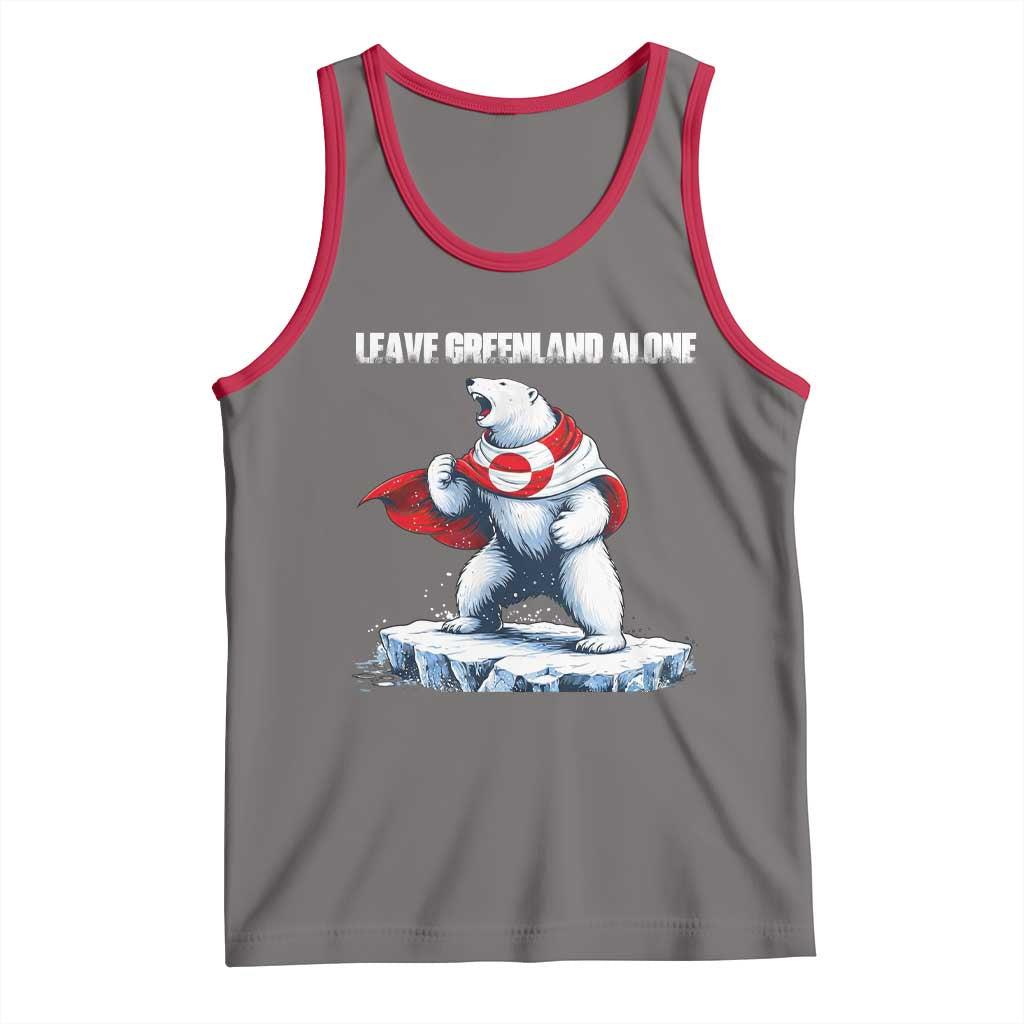 Heroic Polar Bear Leave Greenland Alone Tank Top Patriotic Island Sovereignty Protest