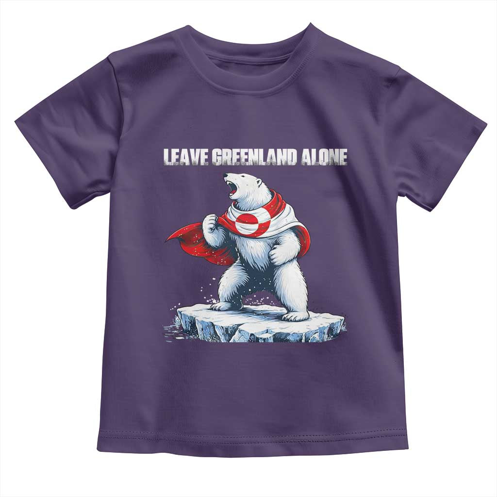 Heroic Polar Bear Leave Greenland Alone Toddler T Shirt Patriotic Island Sovereignty Protest