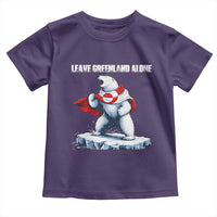 Heroic Polar Bear Leave Greenland Alone Toddler T Shirt Patriotic Island Sovereignty Protest
