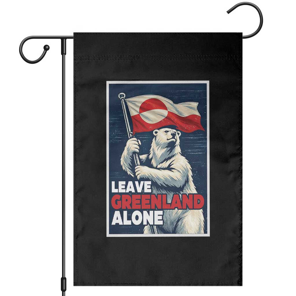 Leave Greenland Alone Vintage Poster Graphic Garden Flag Retro Polar Bear Waving Flag Patriot