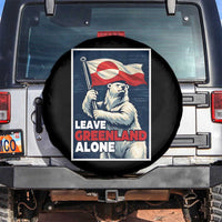 Leave Greenland Alone Vintage Poster Graphic Spare Tire Cover Retro Polar Bear Waving Flag Patriot