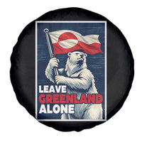 Leave Greenland Alone Vintage Poster Graphic Spare Tire Cover Retro Polar Bear Waving Flag Patriot