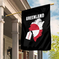 Greenland Not For Sale Patriotic Garden Flag Grunge Flag and Price Tag Protest
