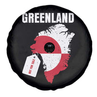 Greenland Not For Sale Patriotic Spare Tire Cover Grunge Flag and Price Tag Protest