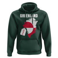 Greenland Not For Sale Patriotic Hoodie Grunge Flag and Price Tag Protest