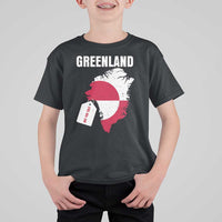Greenland Not For Sale Patriotic T Shirt For Kid Grunge Flag and Price Tag Protest