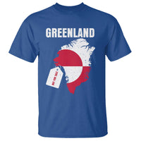 Greenland Not For Sale Patriotic T Shirt Grunge Flag and Price Tag Protest