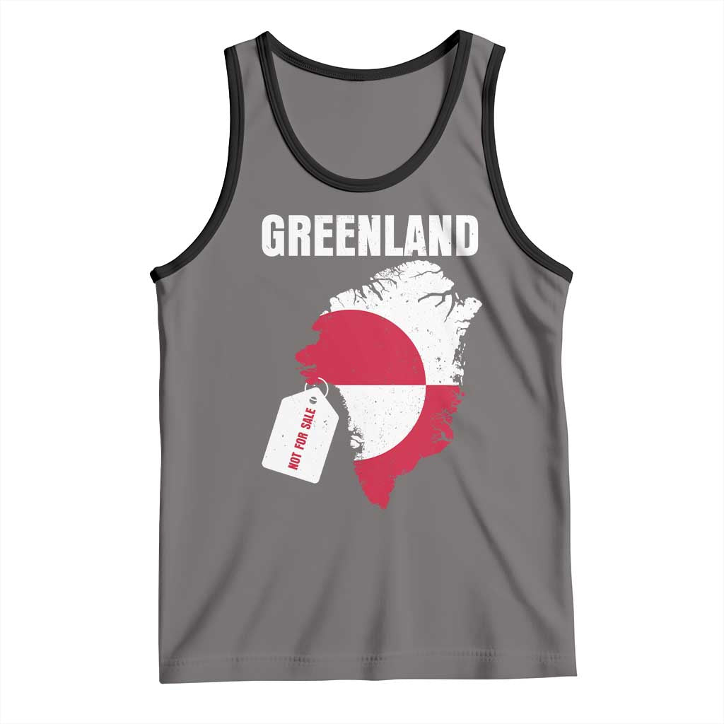 Greenland Not For Sale Patriotic Tank Top Grunge Flag and Price Tag Protest