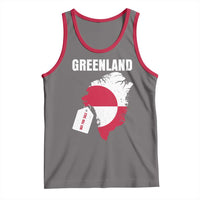 Greenland Not For Sale Patriotic Tank Top Grunge Flag and Price Tag Protest