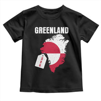 Greenland Not For Sale Patriotic Toddler T Shirt Grunge Flag and Price Tag Protest