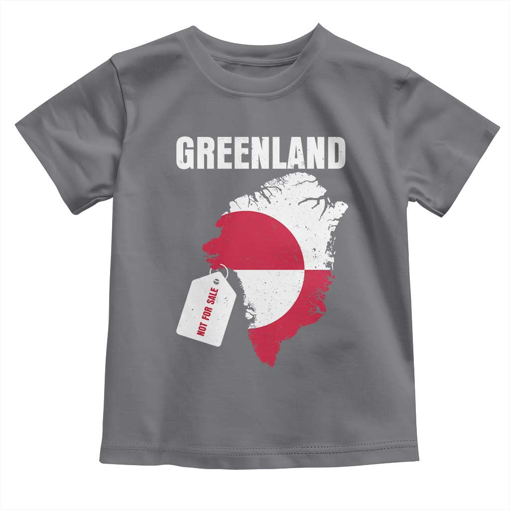 Greenland Not For Sale Patriotic Toddler T Shirt Grunge Flag and Price Tag Protest