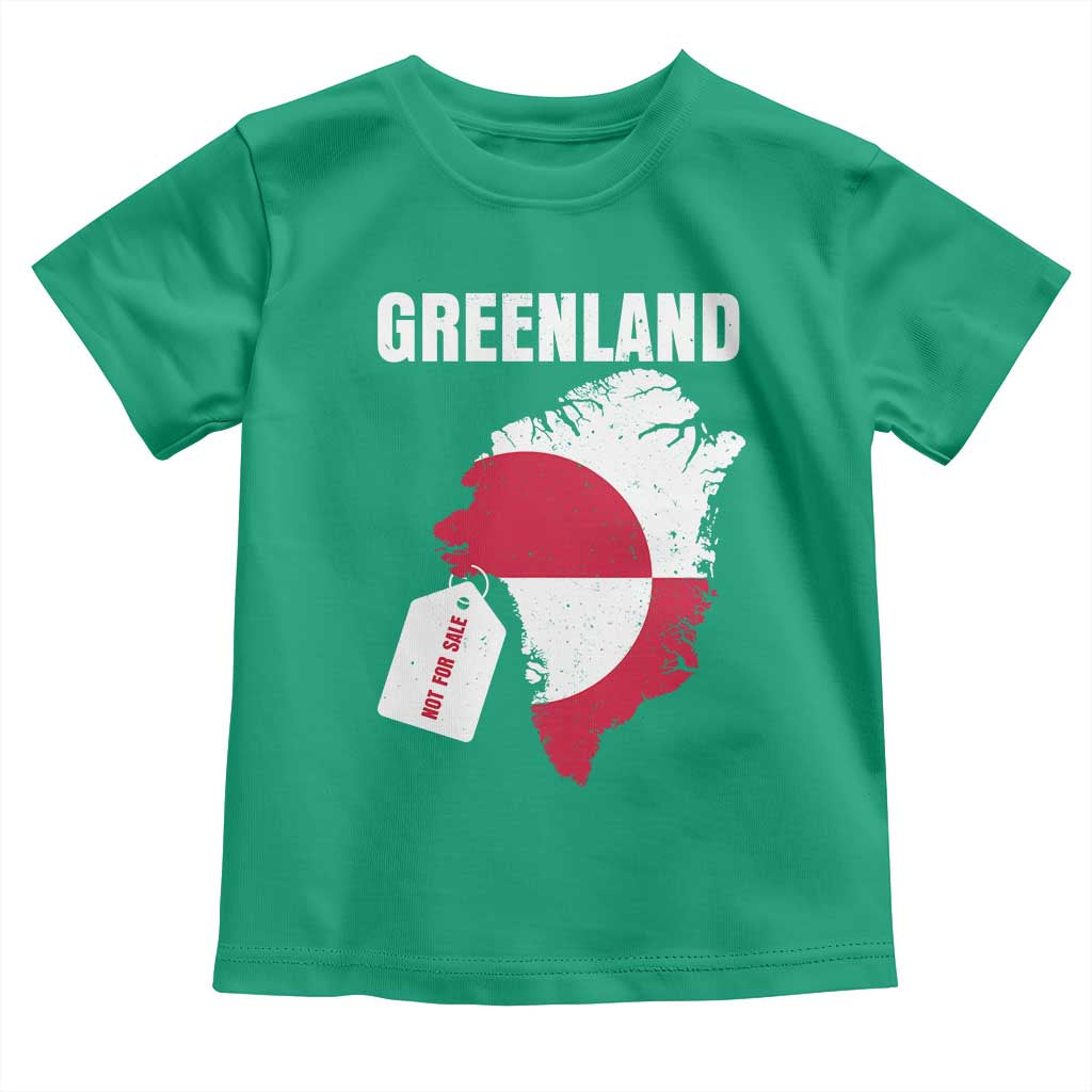 Greenland Not For Sale Patriotic Toddler T Shirt Grunge Flag and Price Tag Protest