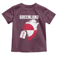 Greenland Not For Sale Patriotic Toddler T Shirt Grunge Flag and Price Tag Protest