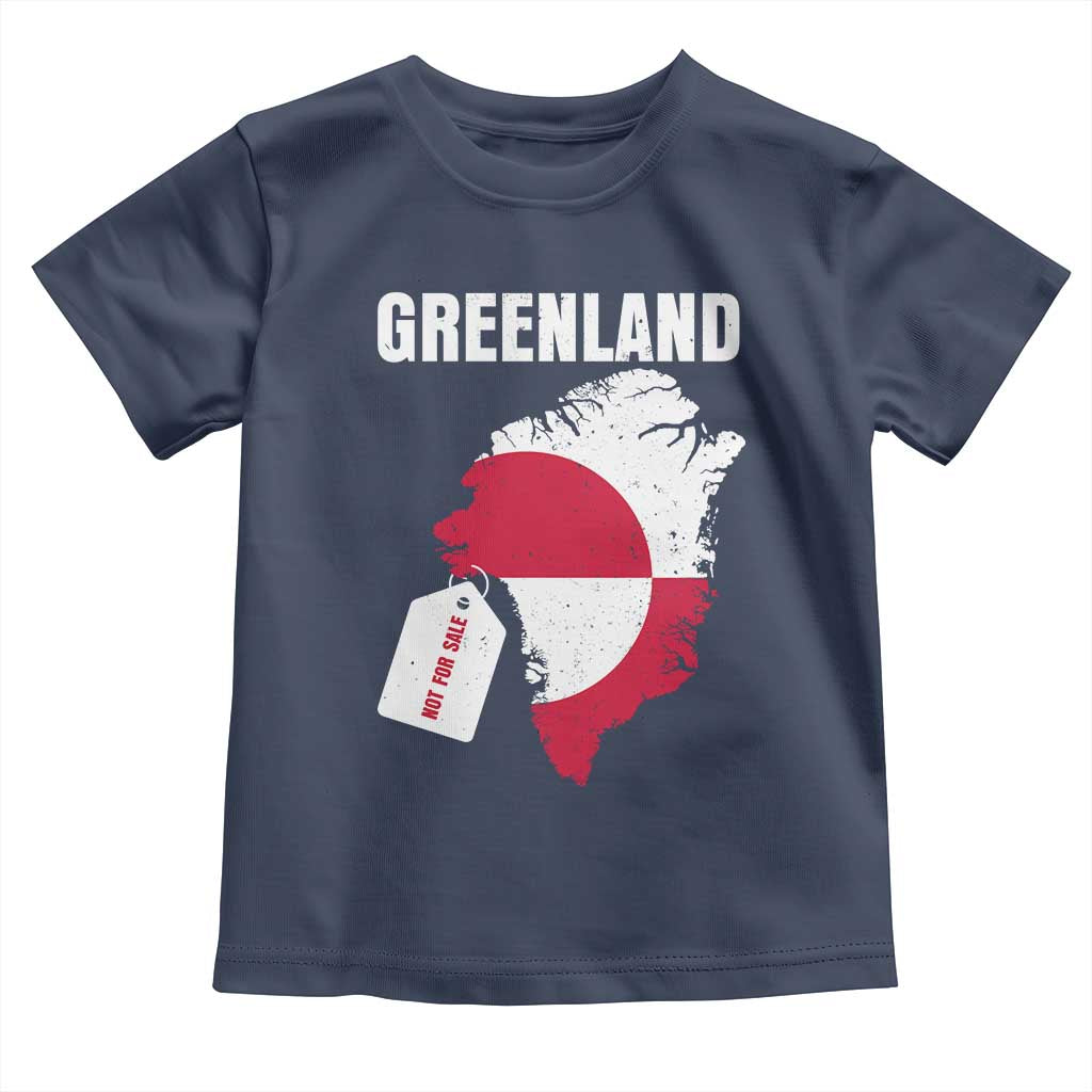 Greenland Not For Sale Patriotic Toddler T Shirt Grunge Flag and Price Tag Protest