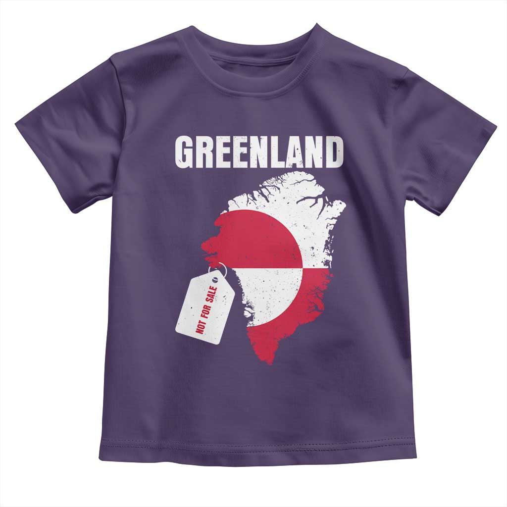 Greenland Not For Sale Patriotic Toddler T Shirt Grunge Flag and Price Tag Protest