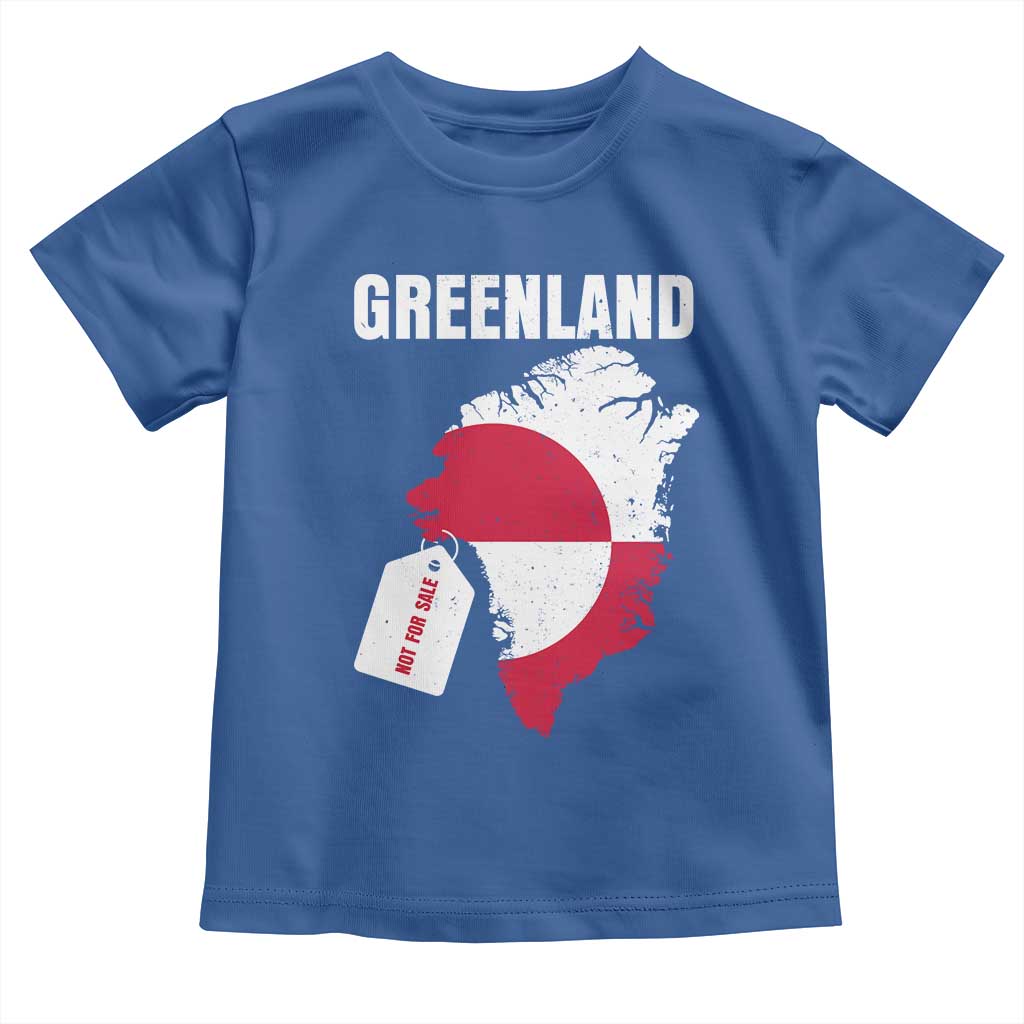 Greenland Not For Sale Patriotic Toddler T Shirt Grunge Flag and Price Tag Protest