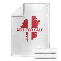 Denmark Stand With Greenland Not For Sale Throw Blanket Danish Flag Unity Support Protest