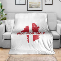 Denmark Stand With Greenland Not For Sale Throw Blanket Danish Flag Unity Support Protest