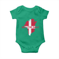 Denmark Stand With Greenland Not For Sale Baby Onesie Danish Flag Unity Support Protest