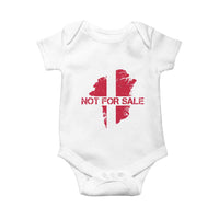 Denmark Stand With Greenland Not For Sale Baby Onesie Danish Flag Unity Support Protest