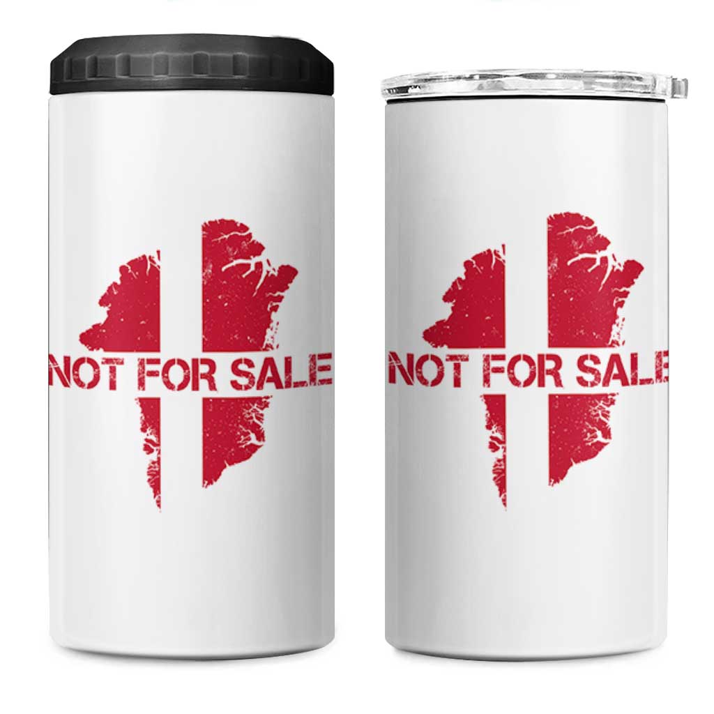 Denmark Stand With Greenland Not For Sale 4 in 1 Can Cooler Tumbler Danish Flag Unity Support Protest