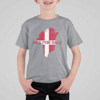 Denmark Stand With Greenland Not For Sale T Shirt For Kid Danish Flag Unity Support Protest