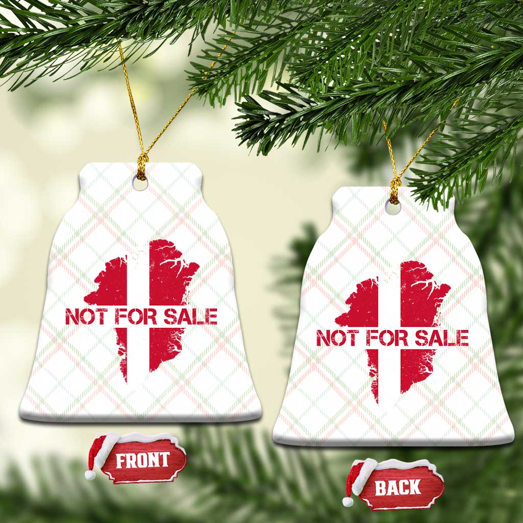 Denmark Stand With Greenland Not For Sale Ceramic Ornament Danish Flag Unity Support Protest