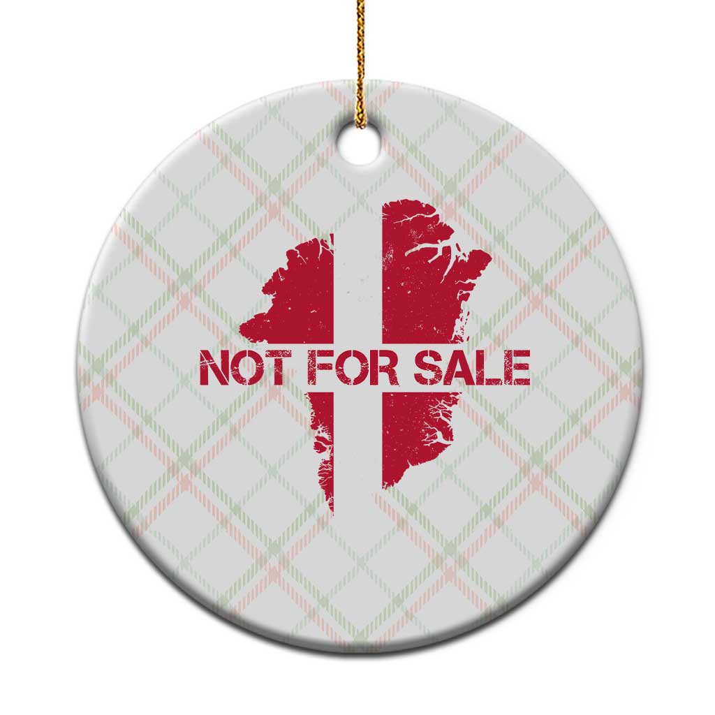 Denmark Stand With Greenland Not For Sale Ceramic Ornament Danish Flag Unity Support Protest