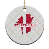 Denmark Stand With Greenland Not For Sale Ceramic Ornament Danish Flag Unity Support Protest