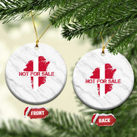 Denmark Stand With Greenland Not For Sale Ceramic Ornament Danish Flag Unity Support Protest