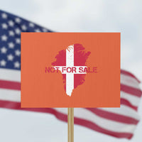 Denmark Stand With Greenland Not For Sale Protest Sign Danish Flag Unity Support Protest