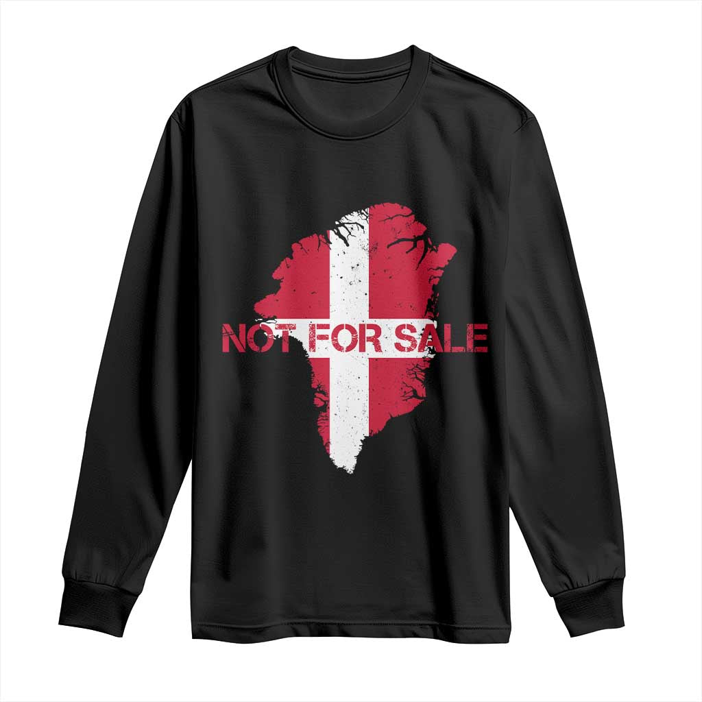 Denmark Stand With Greenland Not For Sale Long Sleeve Shirt Danish Flag Unity Support Protest