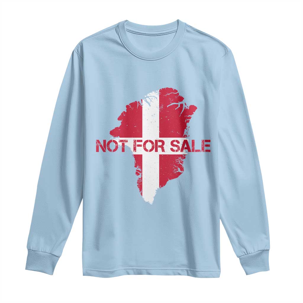 Denmark Stand With Greenland Not For Sale Long Sleeve Shirt Danish Flag Unity Support Protest