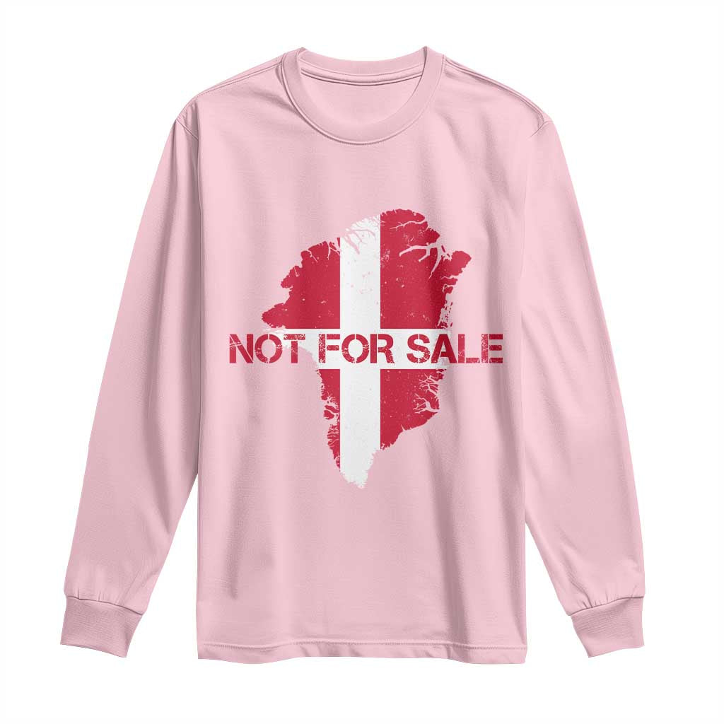 Denmark Stand With Greenland Not For Sale Long Sleeve Shirt Danish Flag Unity Support Protest