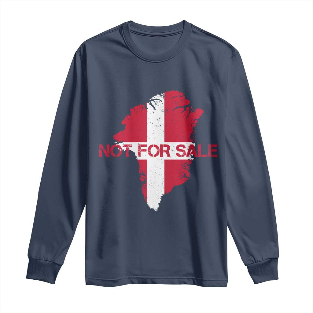 Denmark Stand With Greenland Not For Sale Long Sleeve Shirt Danish Flag Unity Support Protest