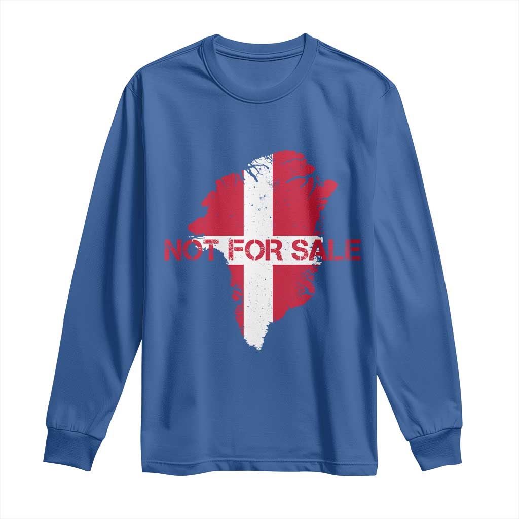 Denmark Stand With Greenland Not For Sale Long Sleeve Shirt Danish Flag Unity Support Protest