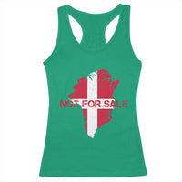 Denmark Stand With Greenland Not For Sale Racerback Tank Top Danish Flag Unity Support Protest