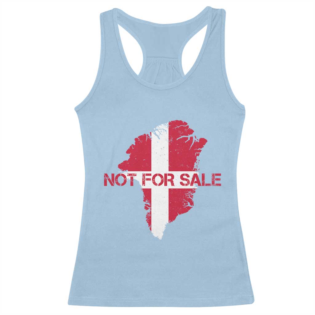 Denmark Stand With Greenland Not For Sale Racerback Tank Top Danish Flag Unity Support Protest