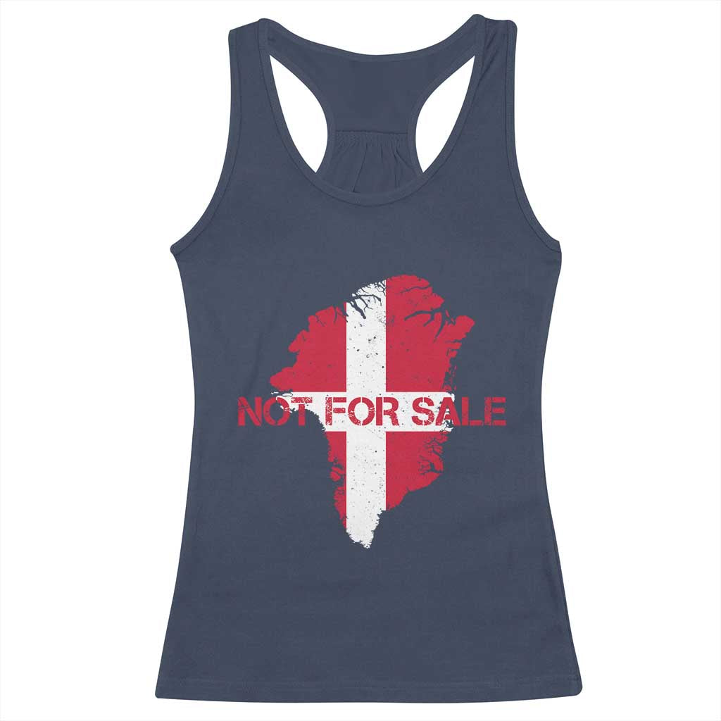 Denmark Stand With Greenland Not For Sale Racerback Tank Top Danish Flag Unity Support Protest