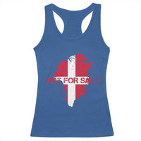 Denmark Stand With Greenland Not For Sale Racerback Tank Top Danish Flag Unity Support Protest