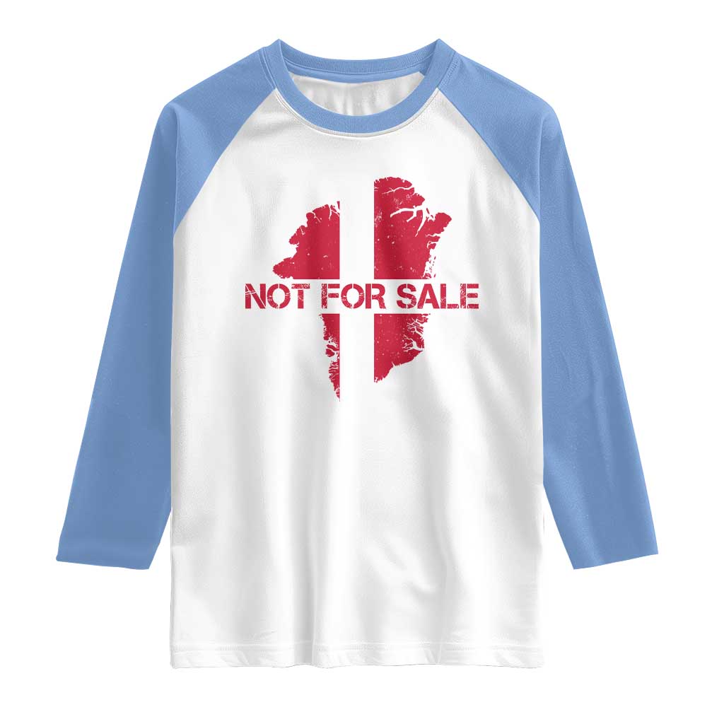 Denmark Stand With Greenland Not For Sale Raglan Shirt Danish Flag Unity Support Protest