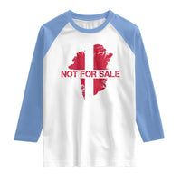 Denmark Stand With Greenland Not For Sale Raglan Shirt Danish Flag Unity Support Protest