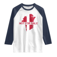 Denmark Stand With Greenland Not For Sale Raglan Shirt Danish Flag Unity Support Protest