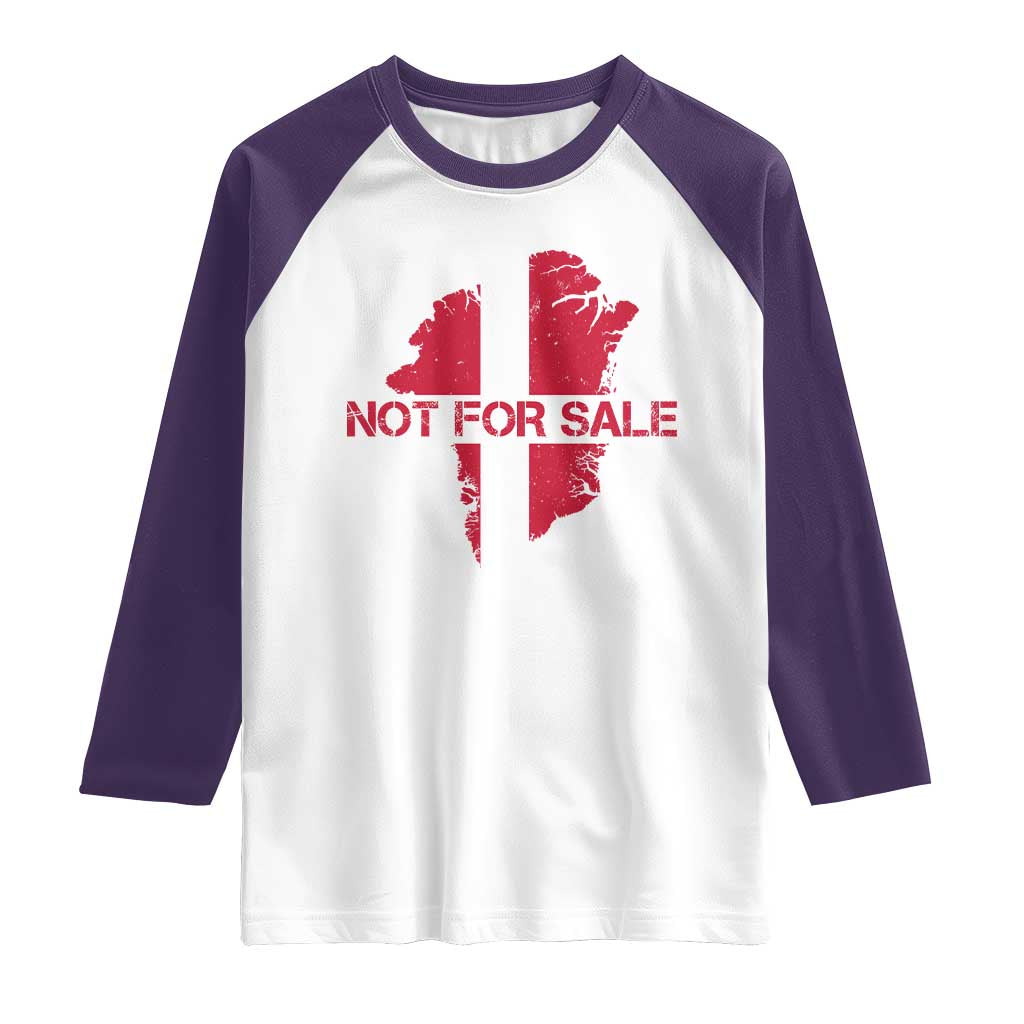 Denmark Stand With Greenland Not For Sale Raglan Shirt Danish Flag Unity Support Protest