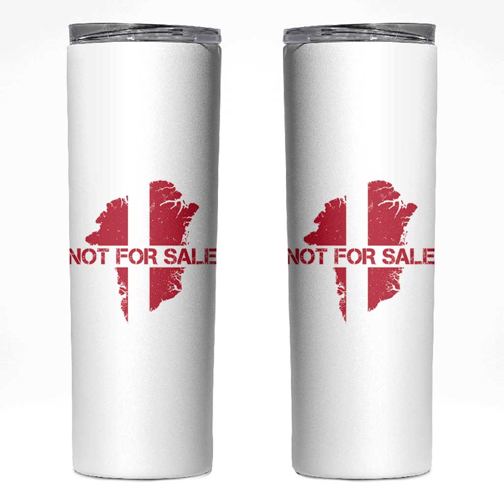 Denmark Stand With Greenland Not For Sale Skinny Tumbler Danish Flag Unity Support Protest