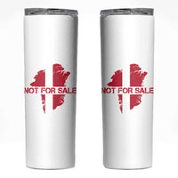 Denmark Stand With Greenland Not For Sale Skinny Tumbler Danish Flag Unity Support Protest