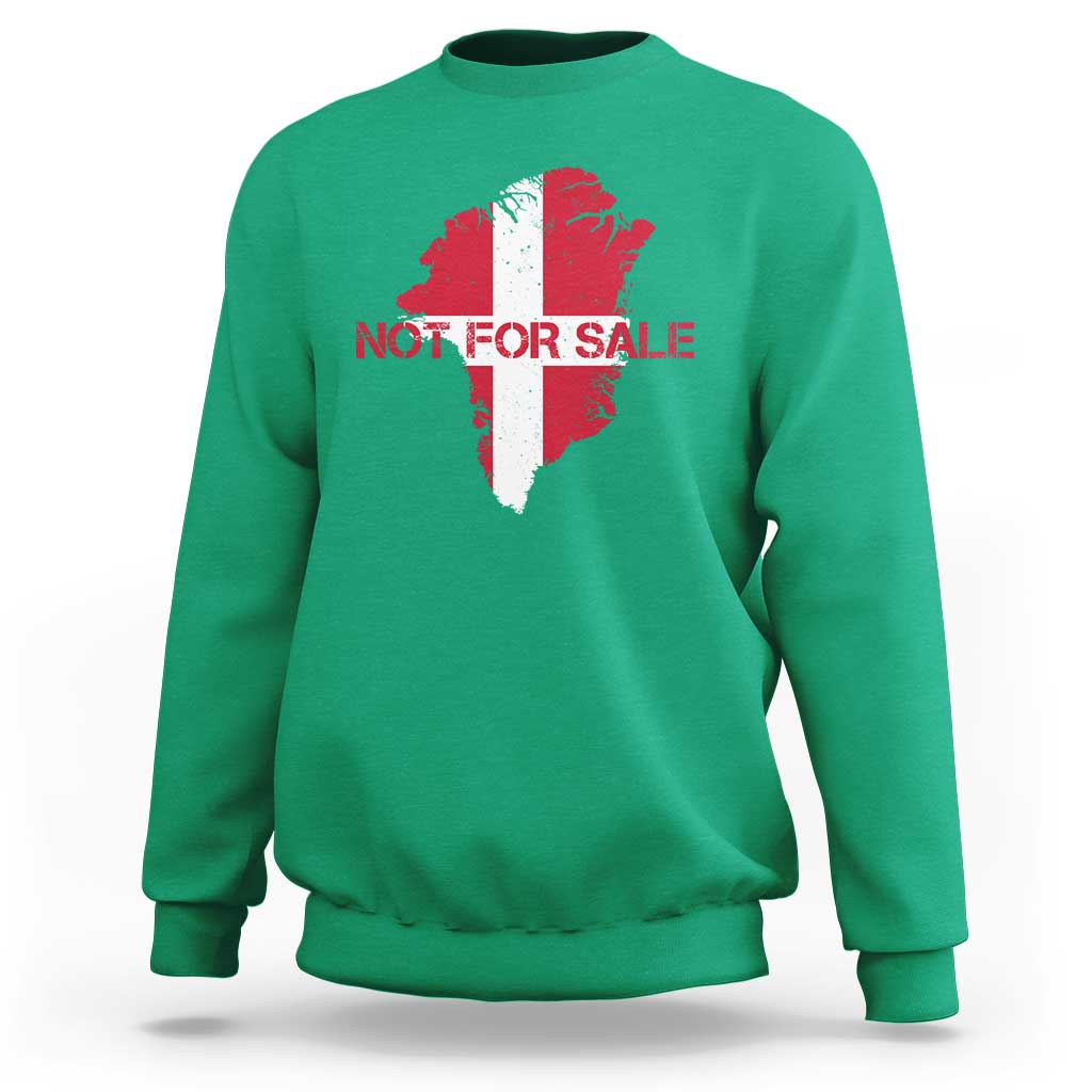 Denmark Stand With Greenland Not For Sale Sweatshirt Danish Flag Unity Support Protest