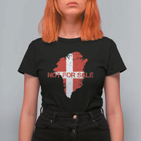 Denmark Stand With Greenland Not For Sale T Shirt For Women Danish Flag Unity Support Protest